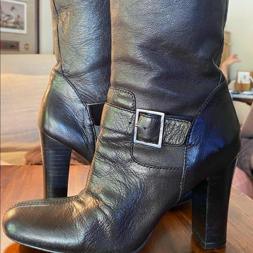Calvin Klein Leather Boots - Size 6.